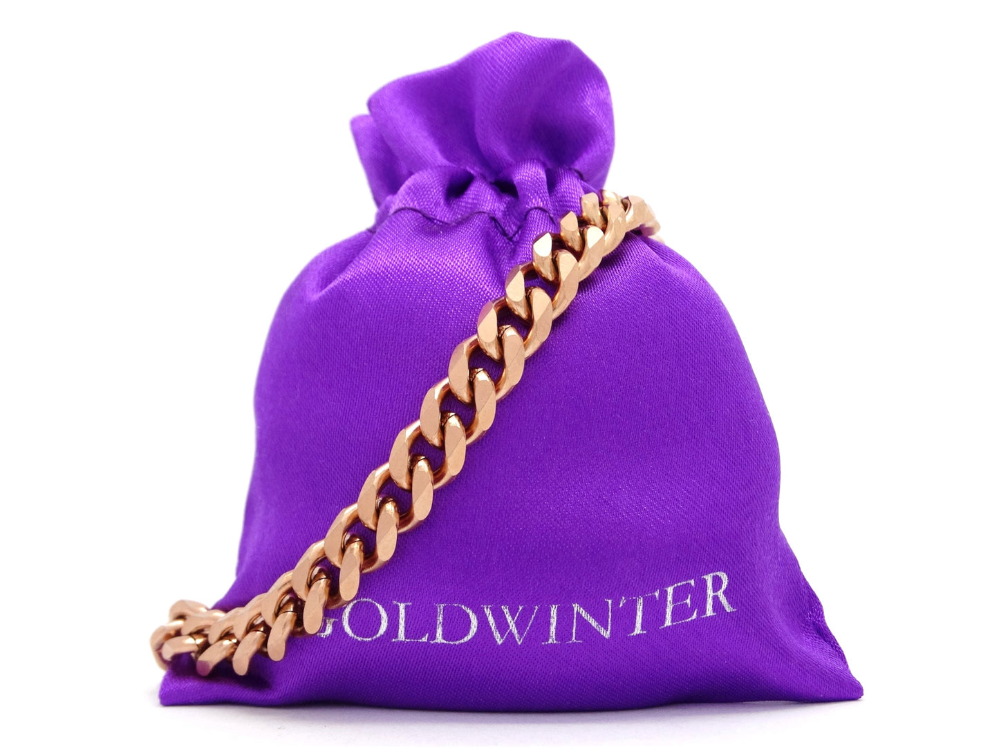 Rose gold curb link bracelet GIFT BAG