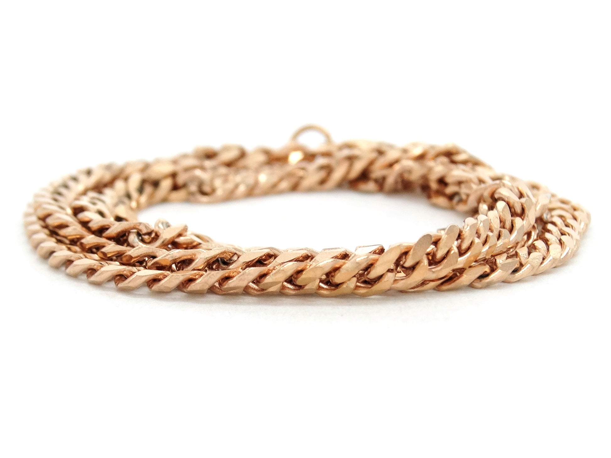 Rose gold thin chain anklet DISPLAY