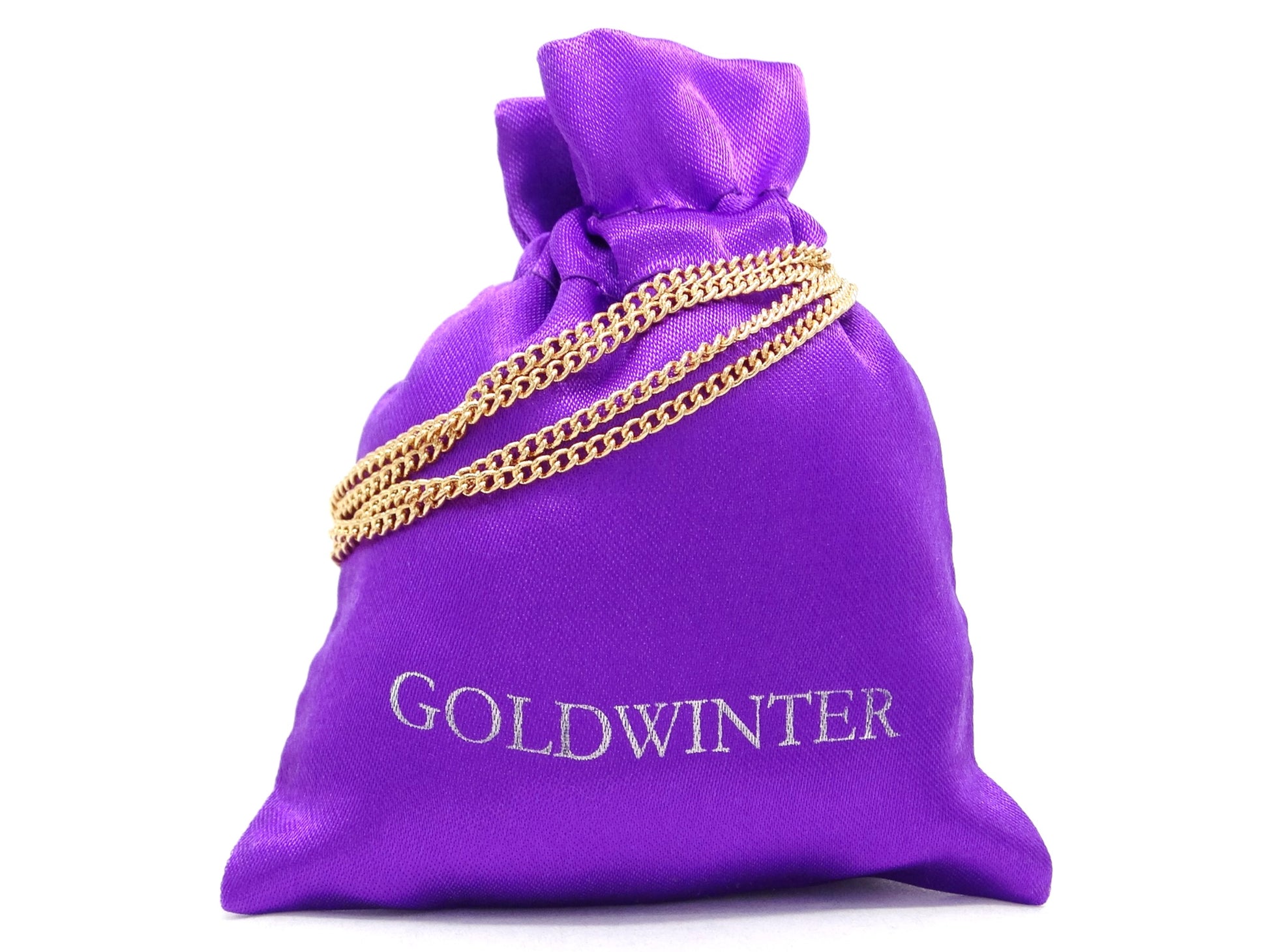 Yellow gold thin chain anklet GIFT BAG
