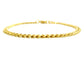 Yellow gold thin chain anklet MAIN