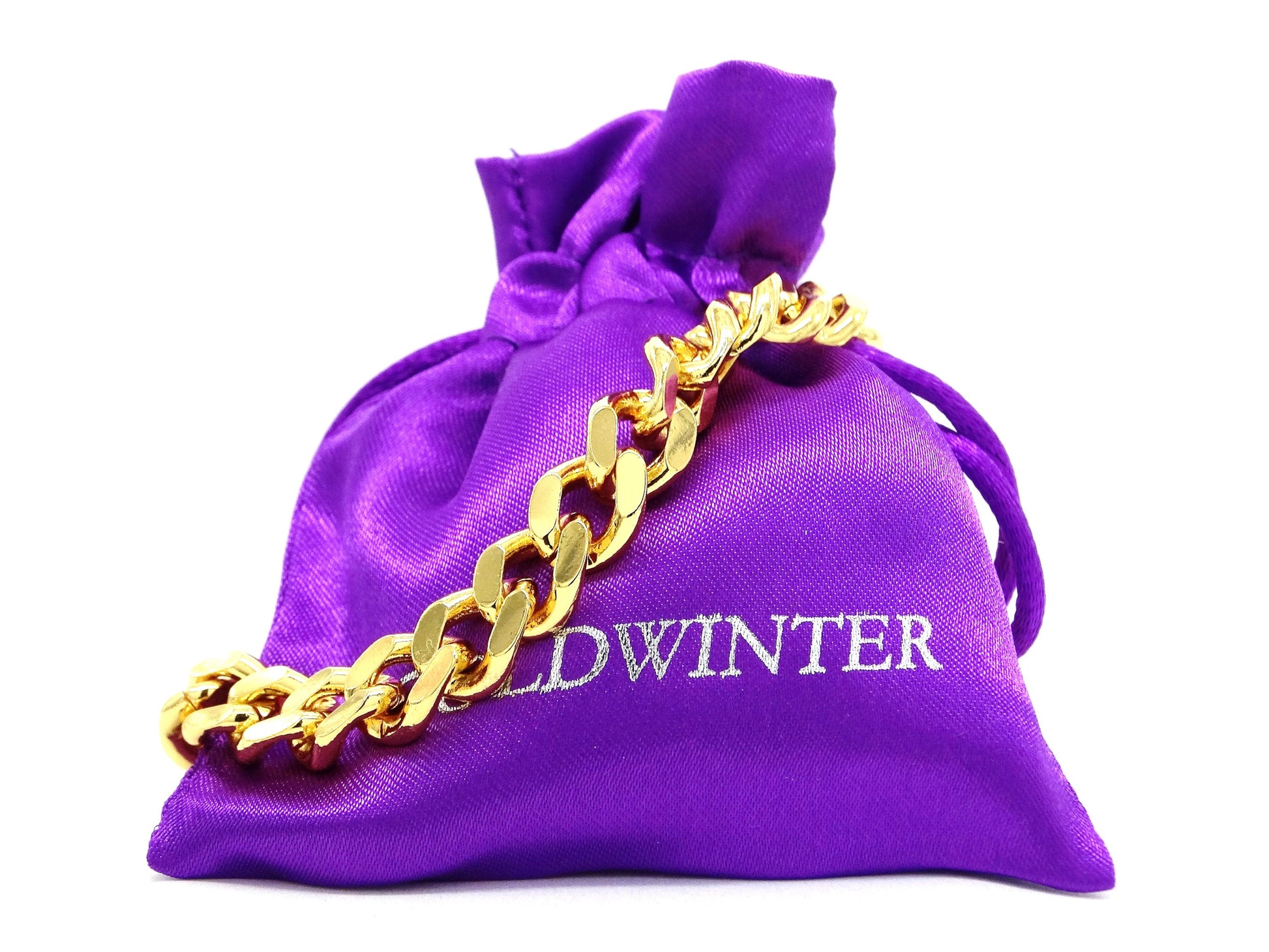 Gold curb link bracelet GIFT BAG