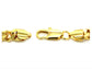 Gold curb link bracelet CLASP