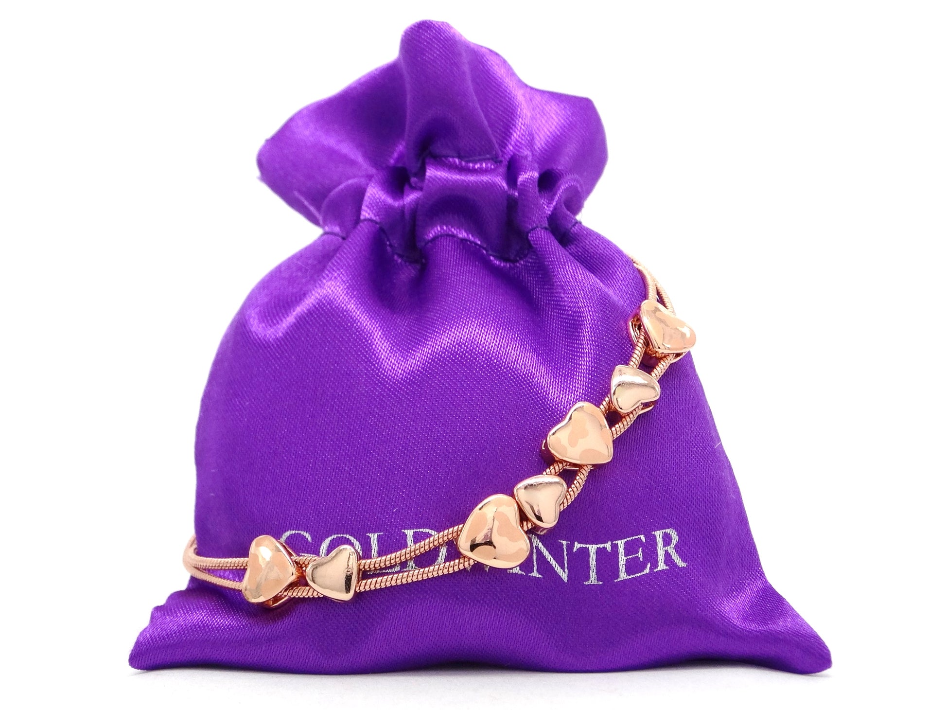 Rose gold heart bracelet GIFT BAG