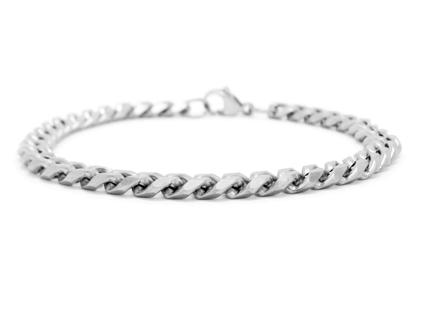 Stainless steel curb link bracelet MAIN