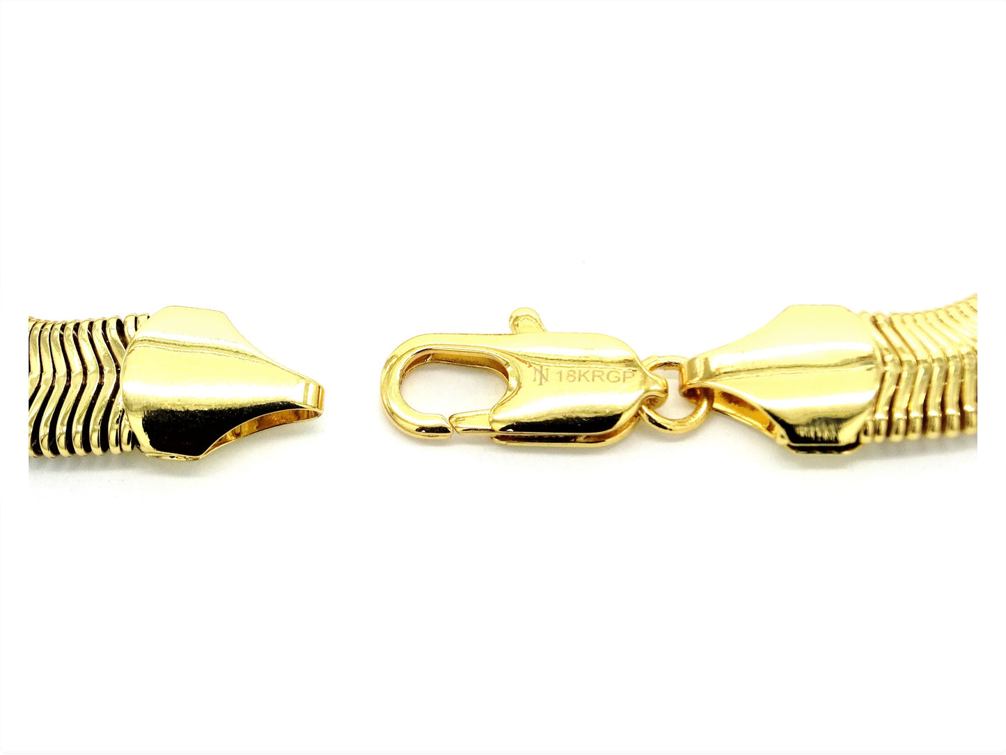 Gold snake chain bracelet CLASP