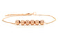 Rose gold bead chain bracelet MAIN