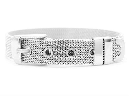Sterling silver belt bracelet