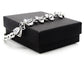 Sparkly white silver plated bracelet GIFT BOX