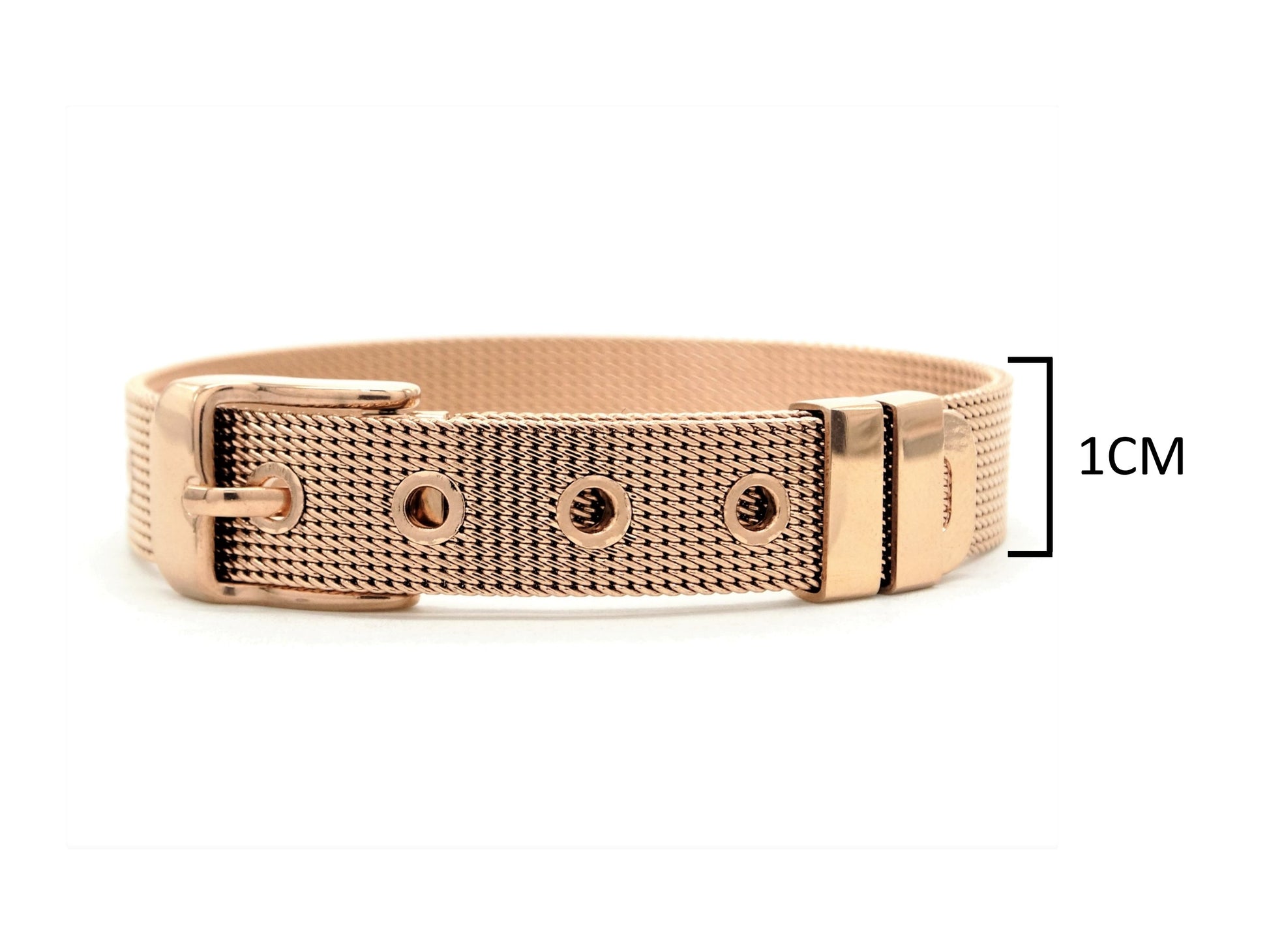 Rose gold belt bracelet MEASUREMENT