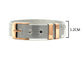 Steel and rose gold belt bracelet MEASUREMENT