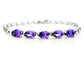 Sterling silver purple gems bracelet MAIN