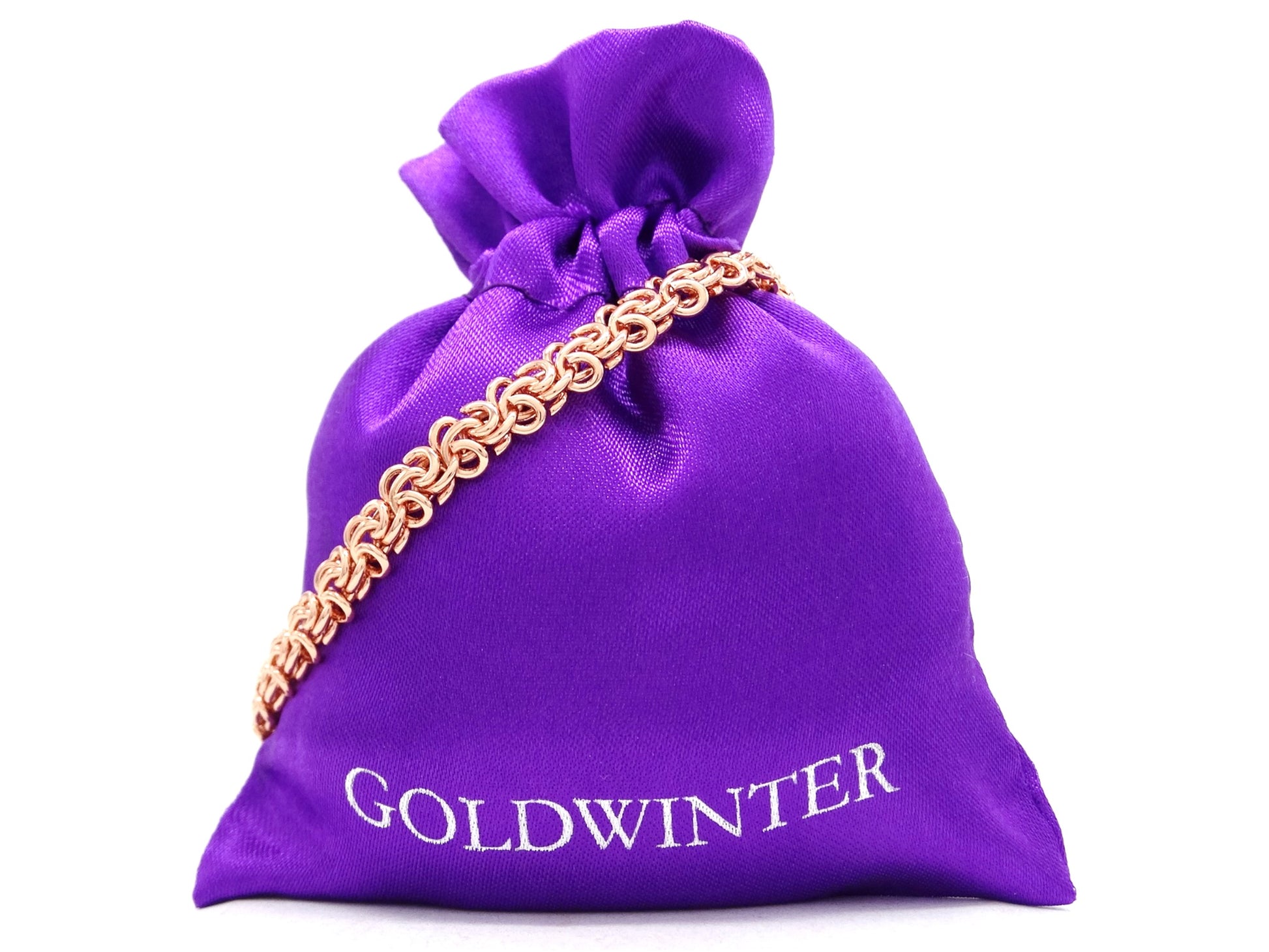 Rose gold interweaving chain bracelet GIFT BAG