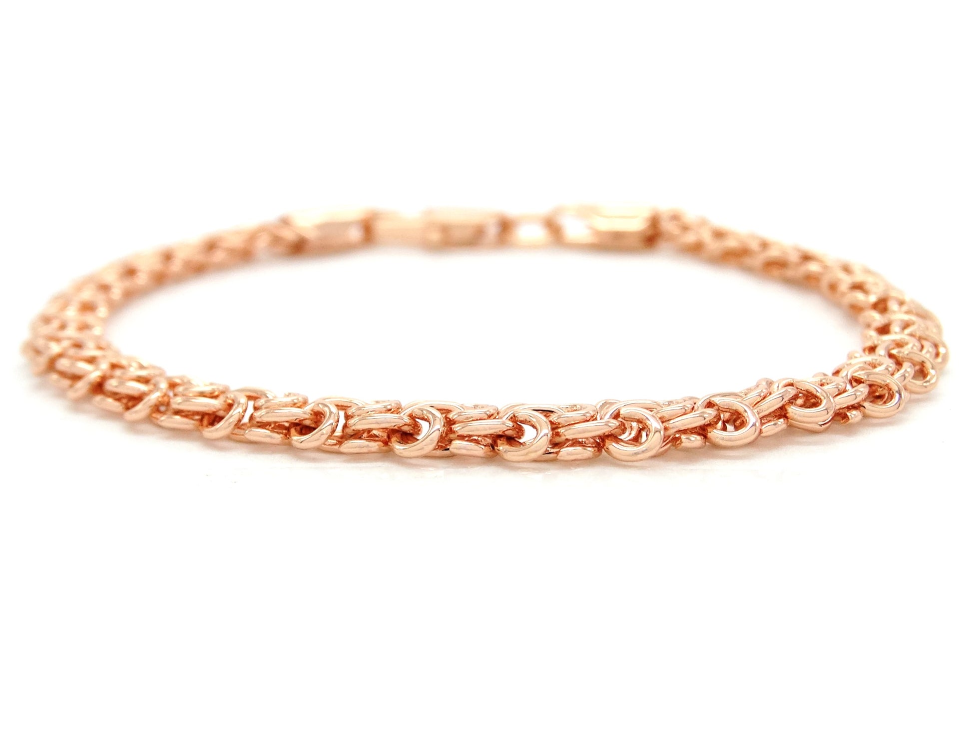 Rose gold interweaving chain bracelet MAIN