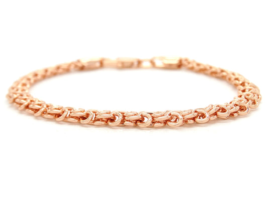 Rose gold interweaving chain bracelet MAIN