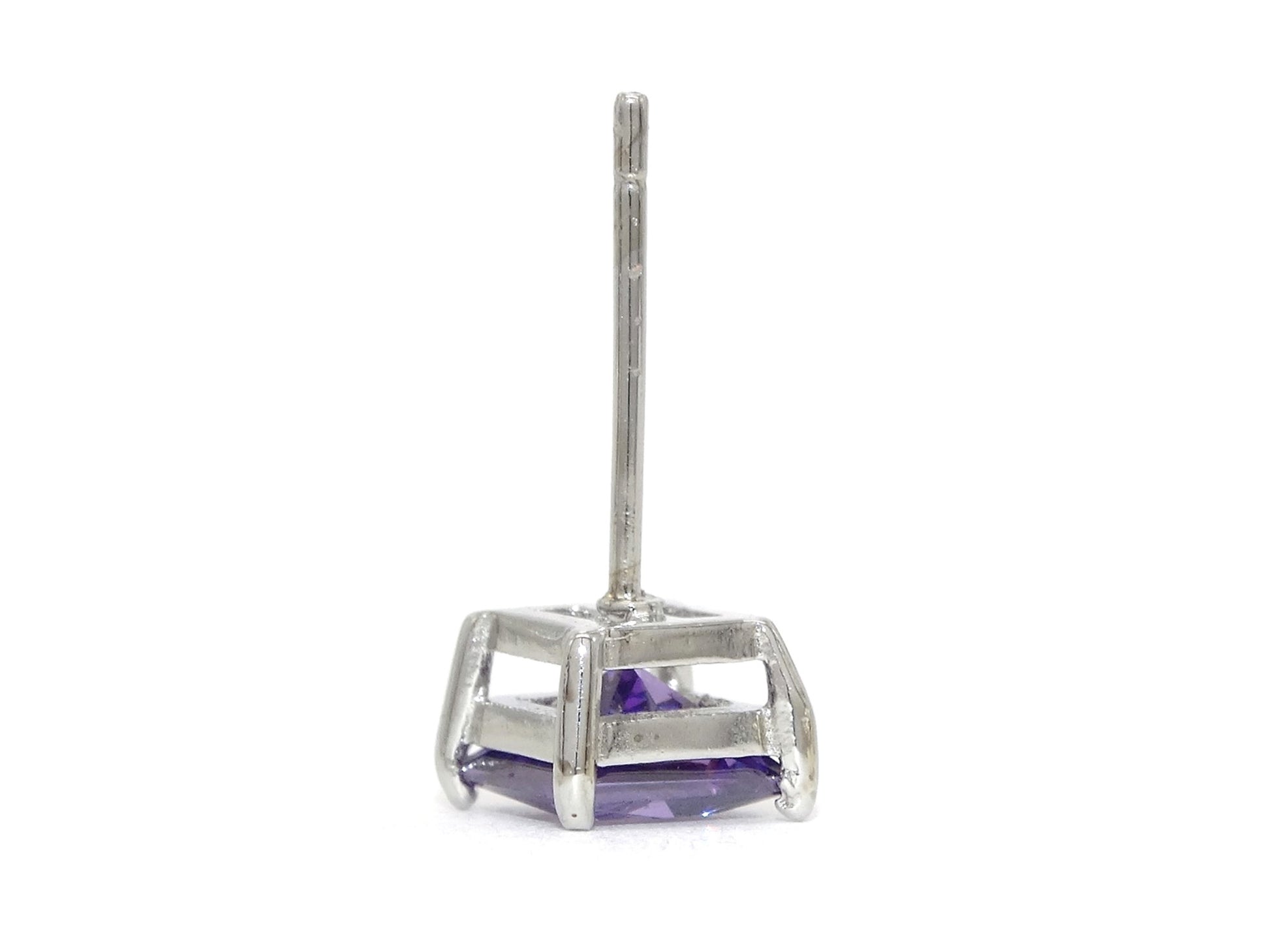 Purple princess stud earrings PIN