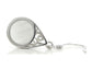Decorated white moonstone earrings BACK