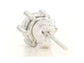 Clear gem silver stud earrings BACK
