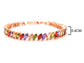 Different colored marquise rose gold bracelet MEASUREMENT