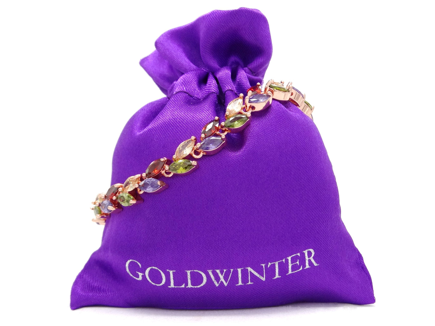 Different colored marquise rose gold bracelet GIFT BAG