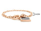 Rose gold black princess moonstone bracelet MEASUREMENT