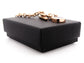 Rose gold black round moonstone bracelet GIFT BOX