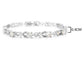 White gold round white gems bracelet MEASUREMENT