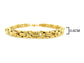Yellow gold chunky fancy chain bracelet MEASUREMENT