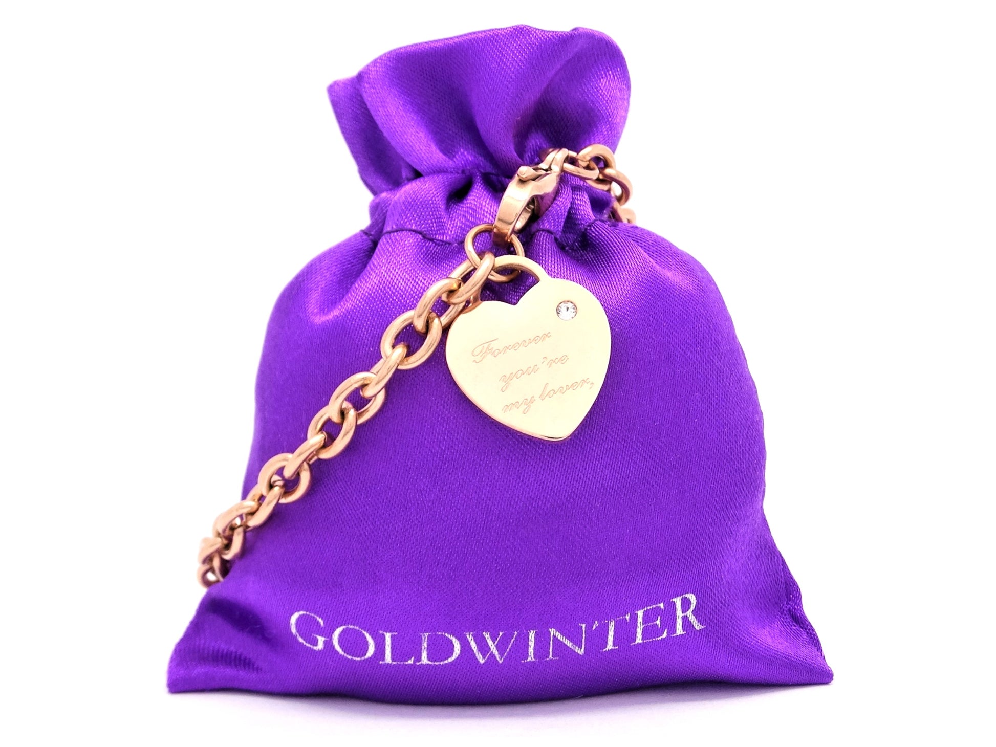 Rose gold forever you're my lover bracelet GIFT BAG