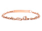 Be happy together engraved rose gold bracelet BACK
