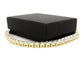Yellow gold princess white tennis bracelet GIFT BOX