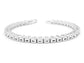 White gold princess white tennis bracelet DISPLAY