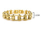 Gold stainless steel bike chain bracelet MEASUREMENT