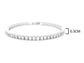 White gold thin round white tennis bracelet MEASUREMENT