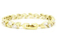 Marquise AAA White Gems Yellow Gold Bracelet BACK