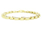 Marquise AAA White Gems Yellow Gold Bracelet SIDE
