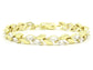 Marquise AAA White Gems Yellow Gold Bracelet MAIN