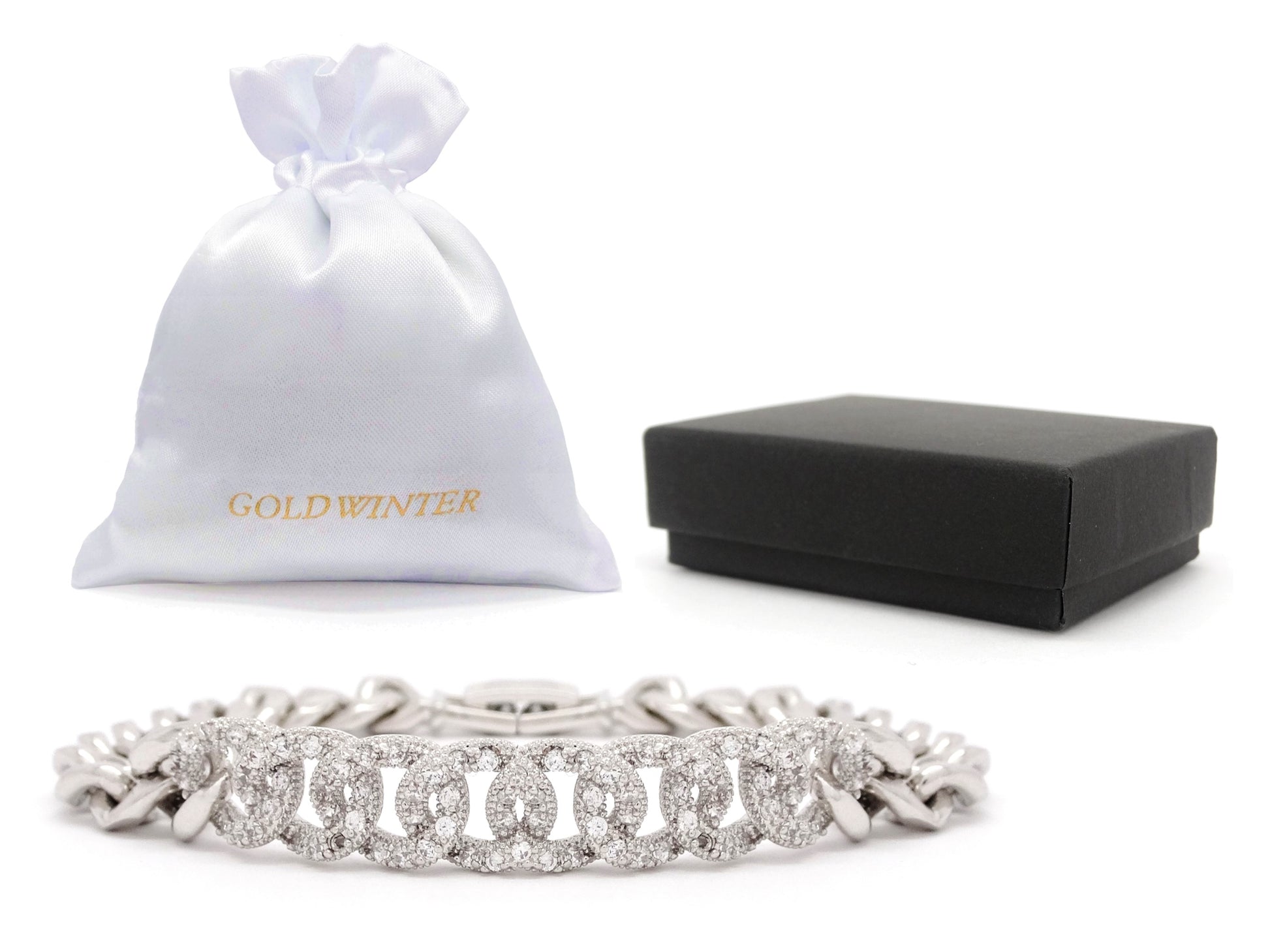 White Gold Sparkling Ice Bracelet GIFT BAG