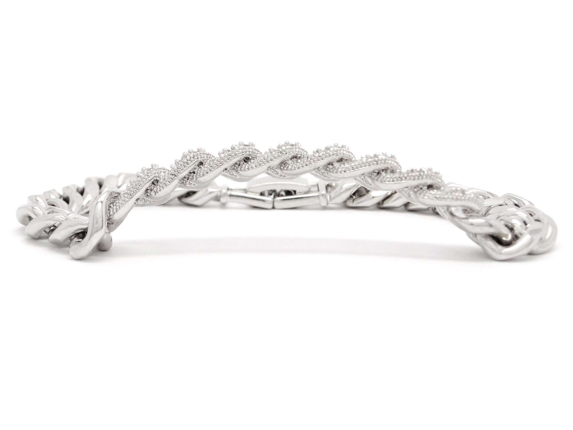 White Gold Sparkling Ice Bracelet SIDE