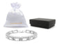 White Gold 14 Baguette Gems Tennis Bracelet GIFT BAG