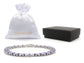 Purple And White Baguette Tennis Bracelet GIFT BAG