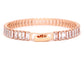Rose Gold Baguette Tennis Bracelet BACK