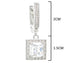 Sterling silver princess necklace and earrings MEASUREMENT