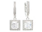 Sterling silver princess gem earrings MAIN