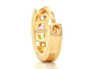 Small gold princess rainbow earrings BACK