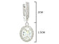 Sterling silver oval gem earrings MEASUREMENT