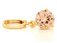 Champagne gem gold earrings FRONT