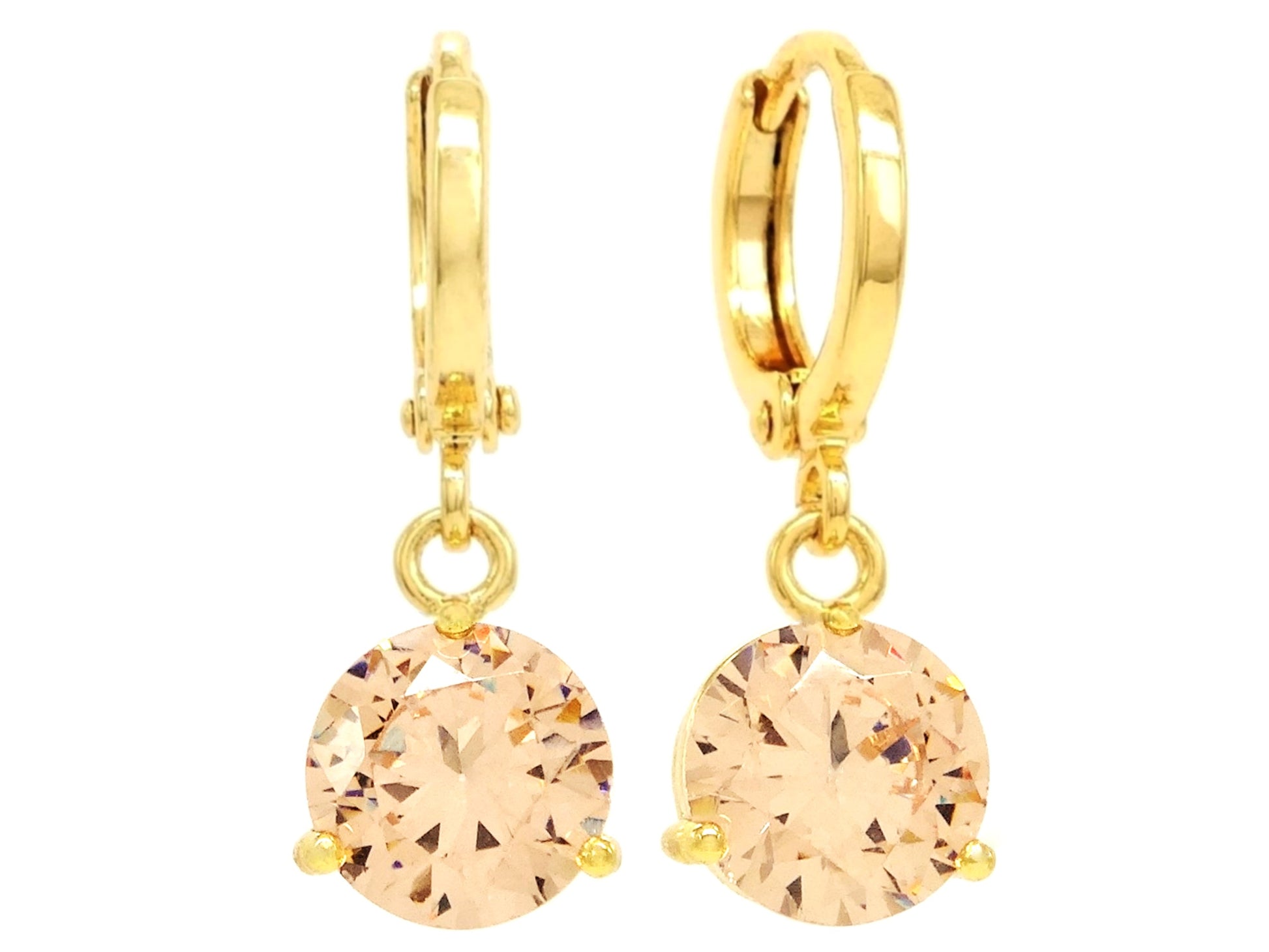 Champagne gem gold earrings MAIN