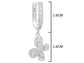 Sterling silver butterfly drop earrings MEASUREMENT