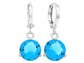 Blue gem white gold earrings MAIN