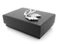 Clear drop baguette white gold earrings GIFT BOX